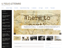 Tablet Screenshot of ilfoglioletterario.it